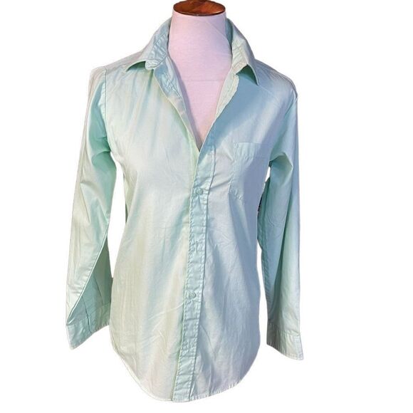 George Light Mint Green Button Down Shirt XXL Runs small more like Large-EUC - Picture 9 of 9